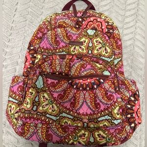 Vera Bradley Backpack-Colorful Paisley Print Bag